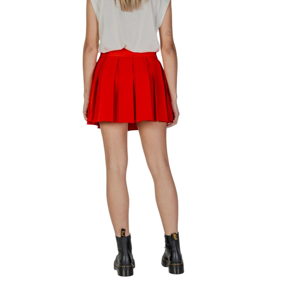 Only Red Mini Skirt made from Recycled Polyester