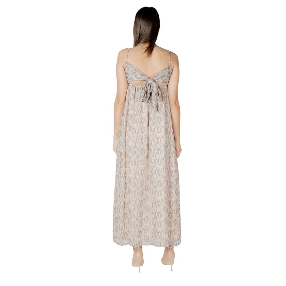 Only Beiges Maxikleid aus recyceltem Polyester