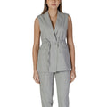 Vila Clothes Graue Weste aus wiederverwertetem Polyester