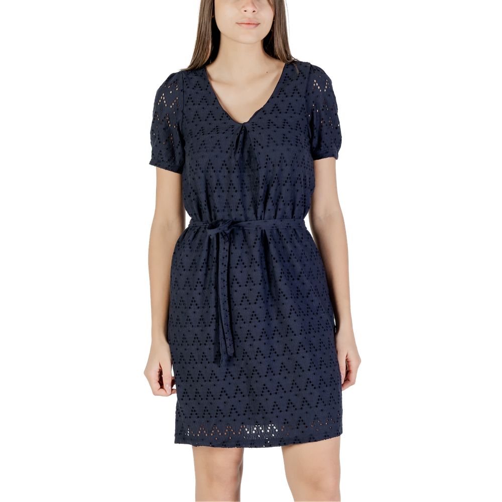 Vila Clothes Blaues Kurzkleid aus recyceltem Polyester