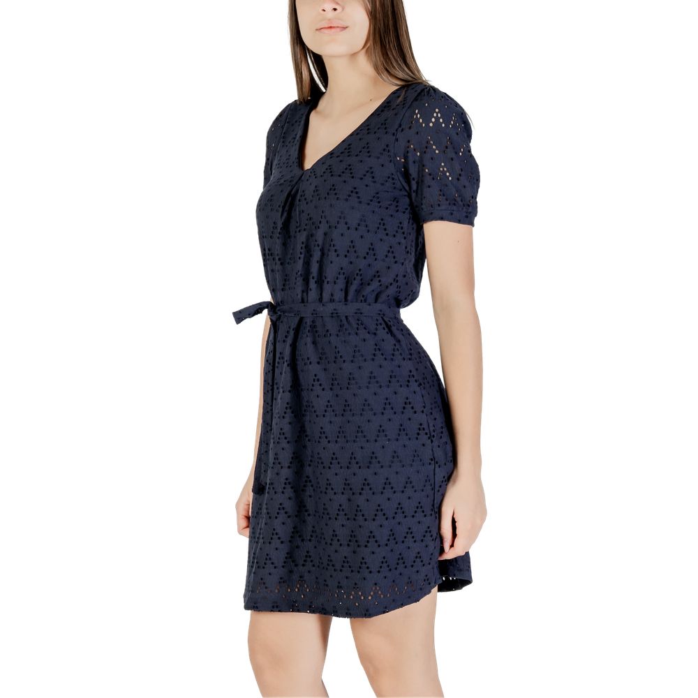 Vila Clothes Blaues Kurzkleid aus recyceltem Polyester