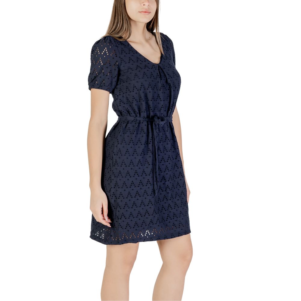 Vila Clothes Blaues Kurzkleid aus recyceltem Polyester
