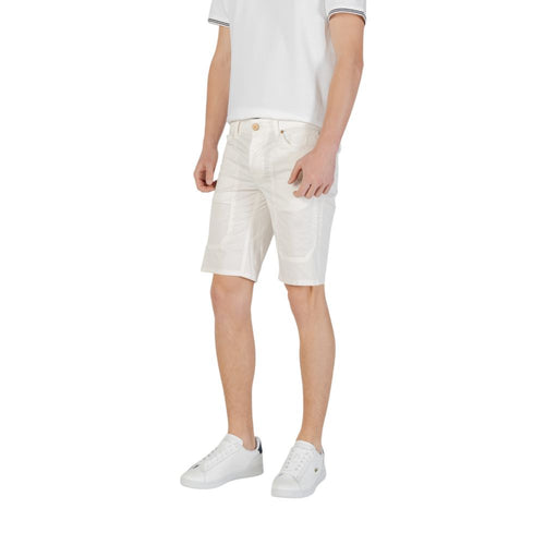 Jeckerson Weiße Baumwoll-Bermudashorts