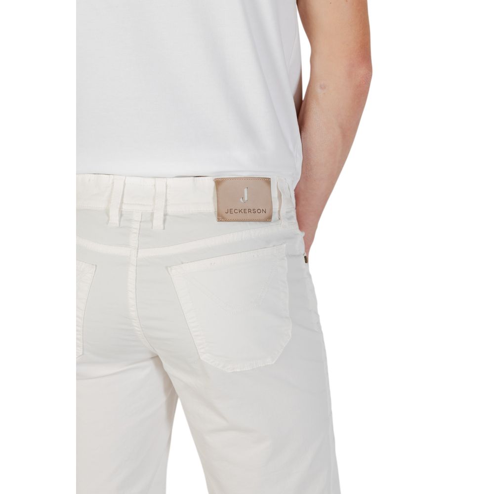 Jeckerson Weiße Baumwoll-Bermuda-Shorts
