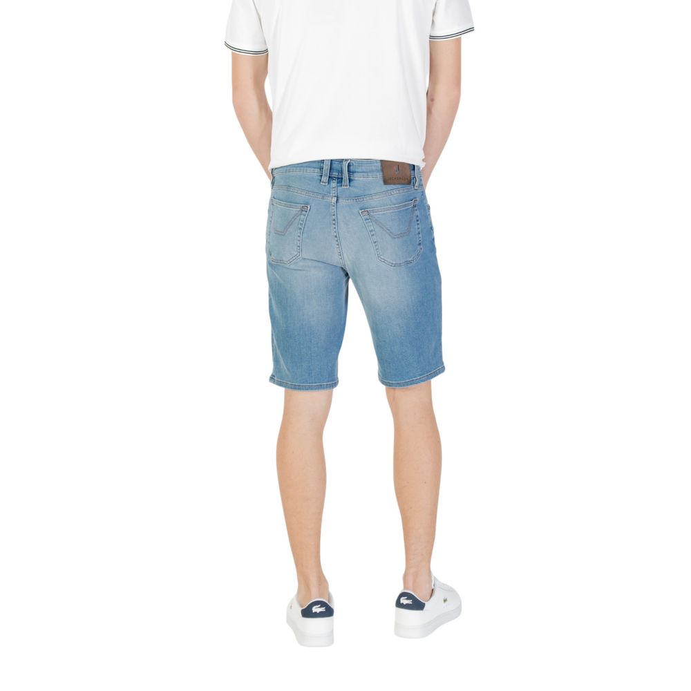 Jeckerson Hellblaue Baumwoll-Bermudashorts