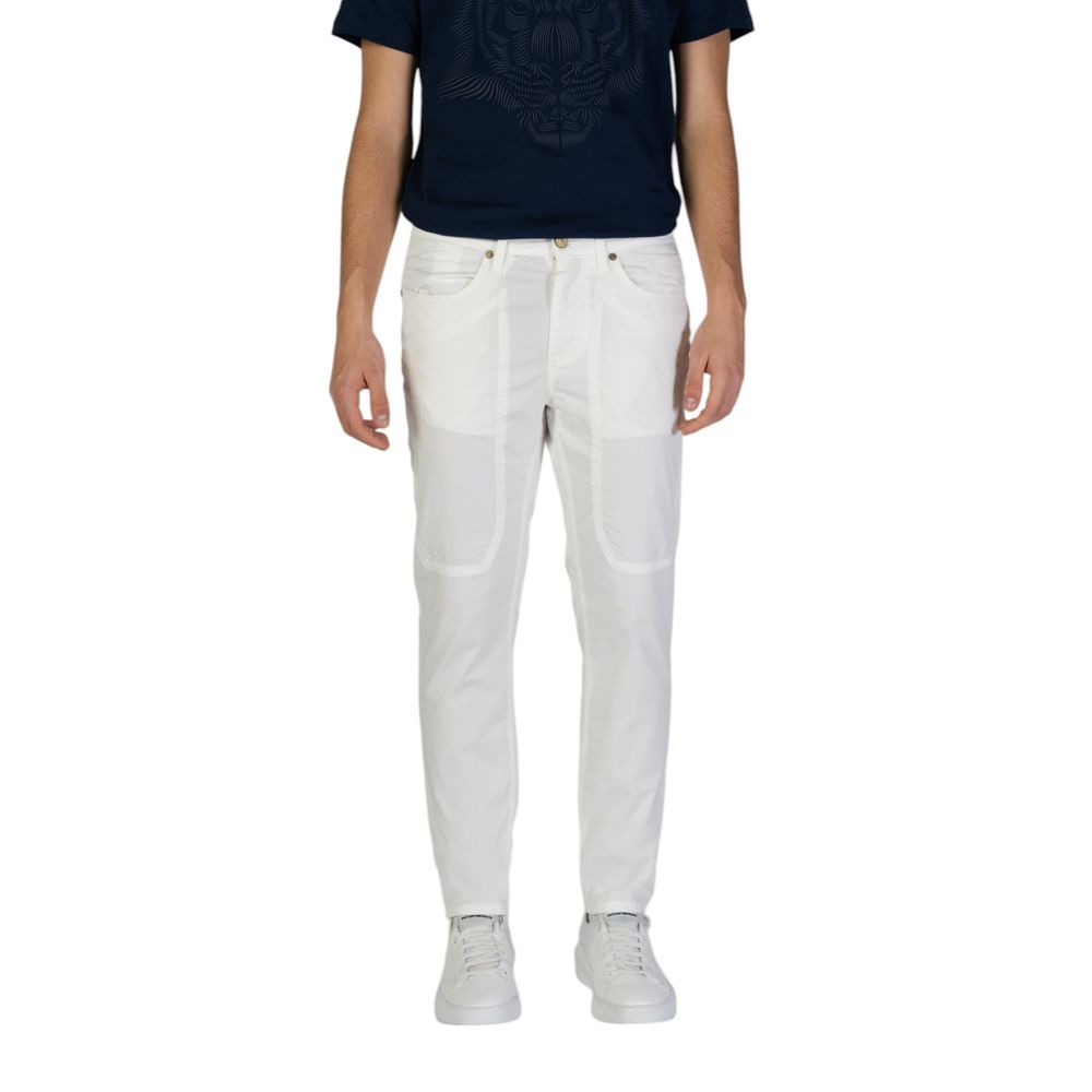 Jeckerson Weiße Baumwoll-Skinny-Hose