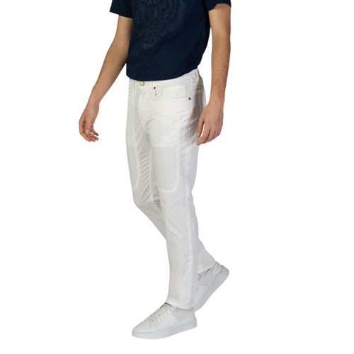 Jeckerson Weiße Baumwoll-Skinny-Hose