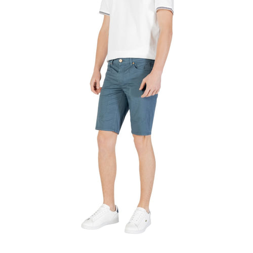 Jeckerson Blaue Baumwoll-Bermudashorts