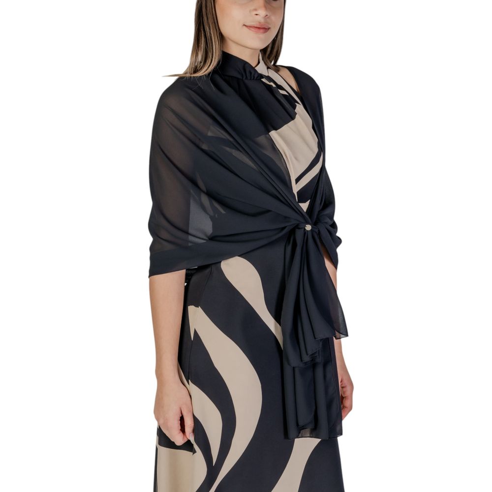 Rinascimento Schwarzer Polyester-Schal