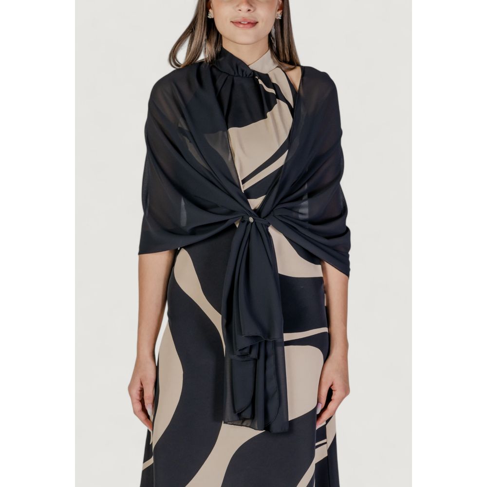 Rinascimento Schwarzer Polyester-Schal