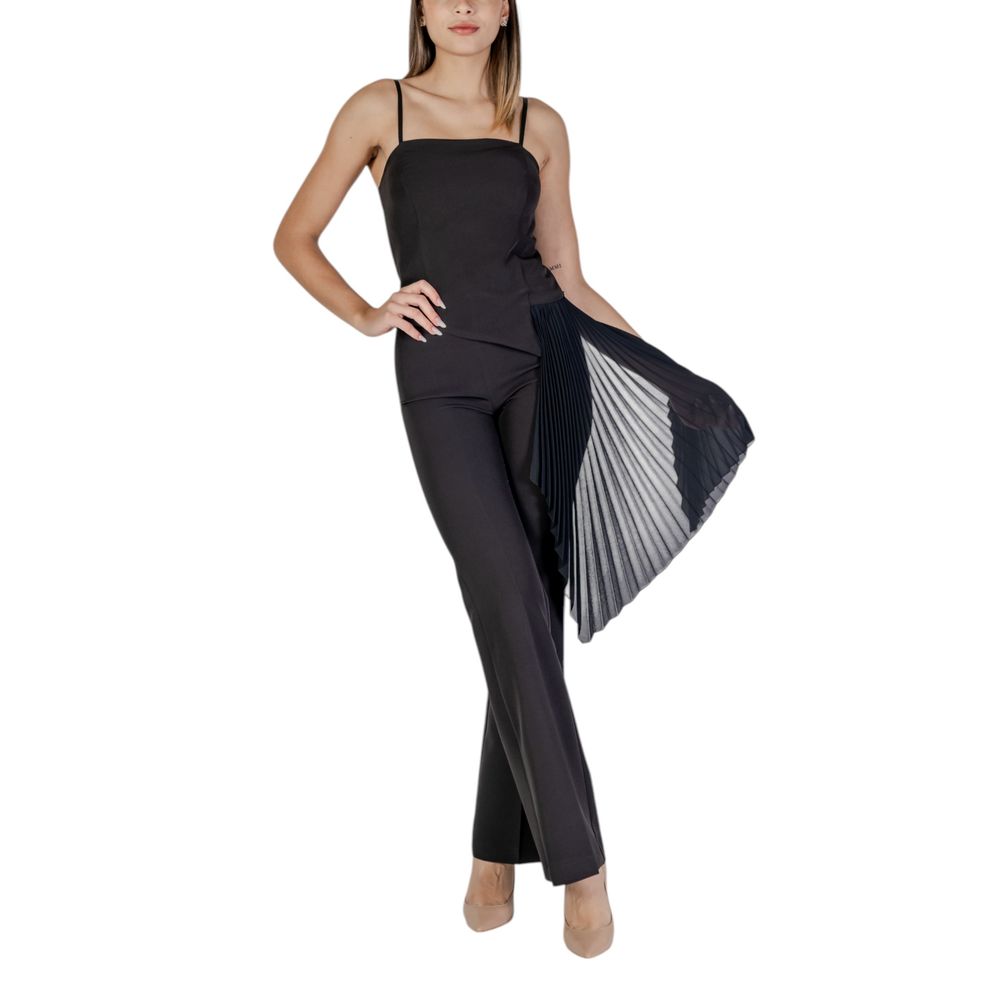 Rinascimento Schwarzer Polyester-Overall