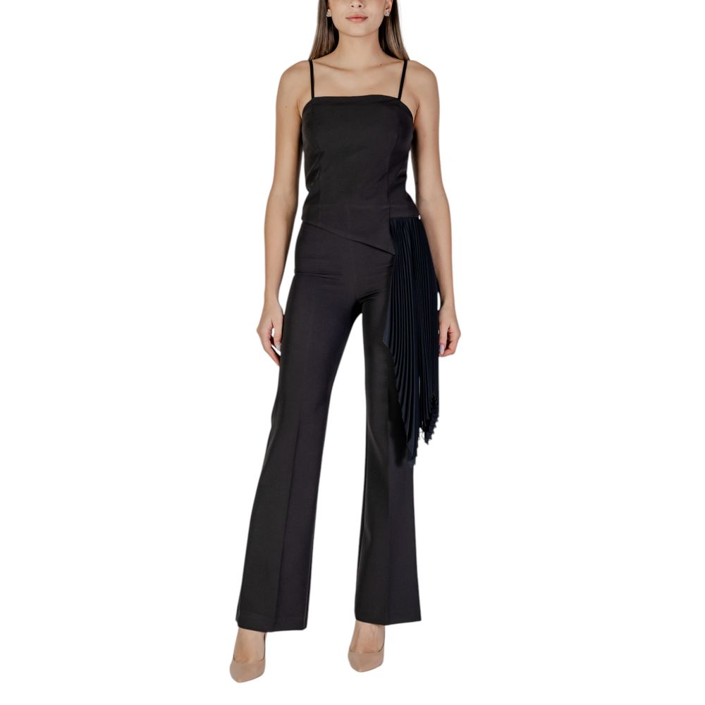 Rinascimento Schwarzer Polyester-Overall