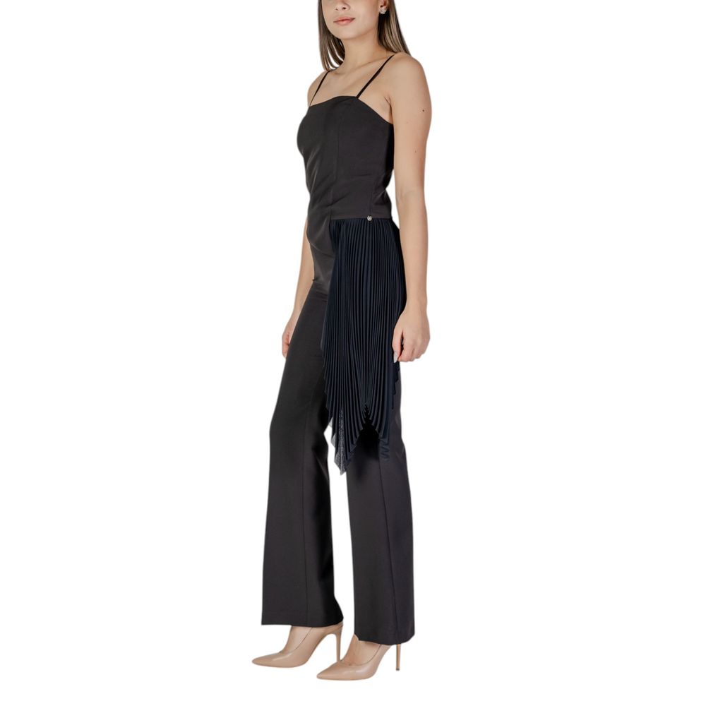 Rinascimento Schwarzer Polyester-Overall