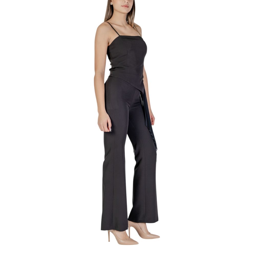 Rinascimento Schwarzer Polyester-Overall