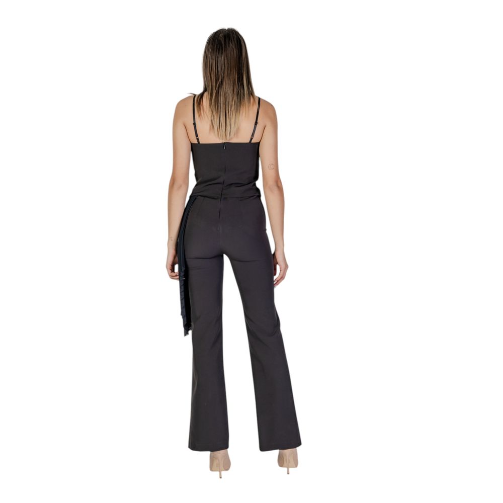 Rinascimento Schwarzer Polyester-Overall