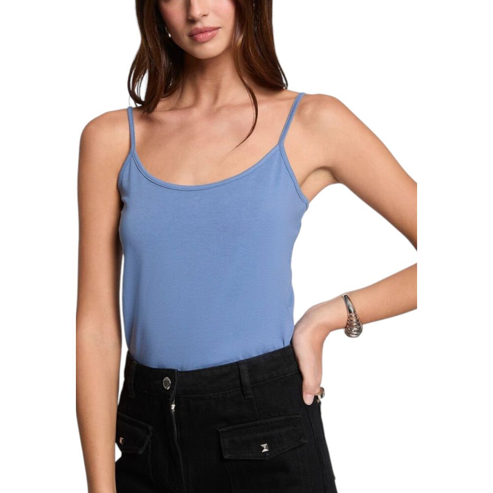 Morgan De Toi Blaue Baumwoll-Tank-Tops