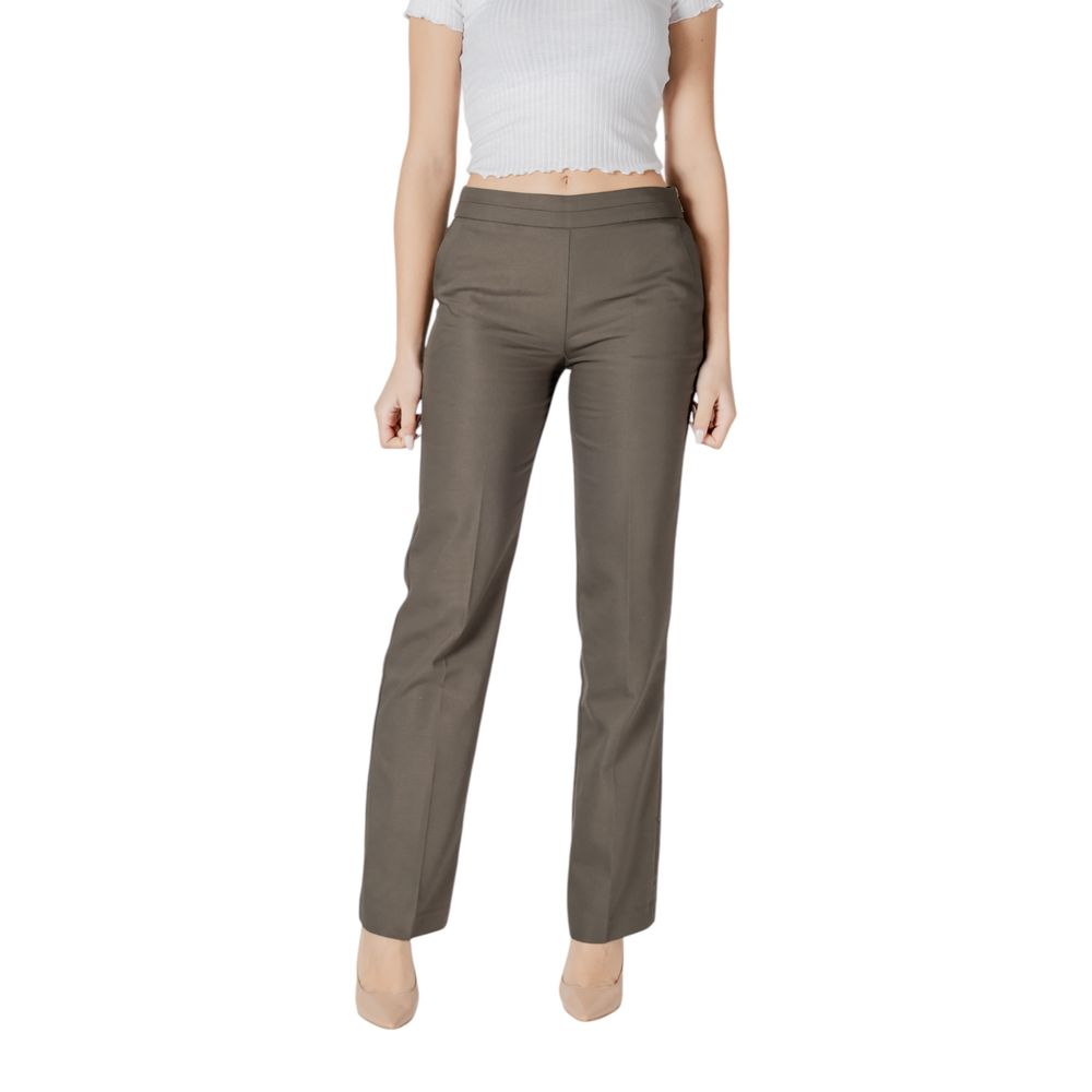Morgan De Toi Grüne Baumwoll-Chinos