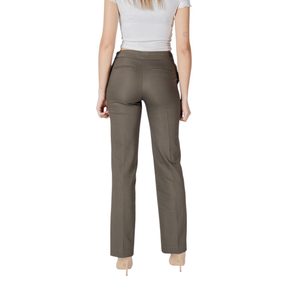 Morgan De Toi Grüne Baumwoll-Chinos