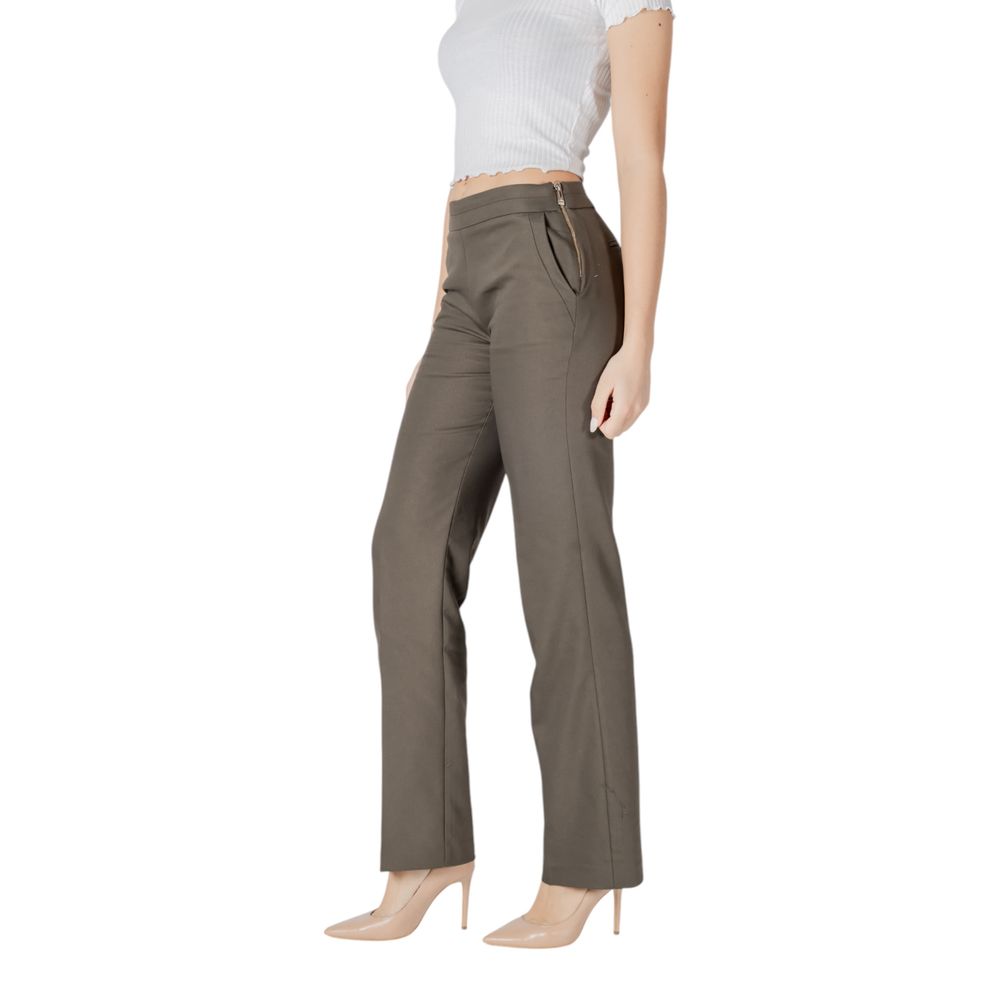 Morgan De Toi Grüne Baumwoll-Chinos