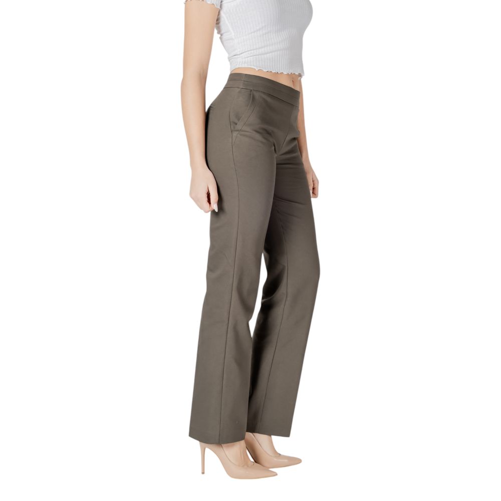 Morgan De Toi Grüne Baumwoll-Chinos