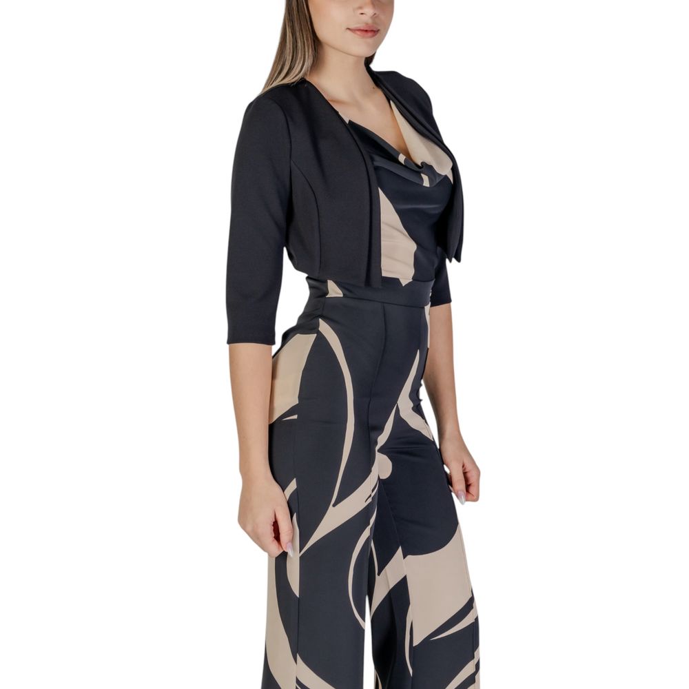 Rinascimento Black Sleeveless Polyester Jacket