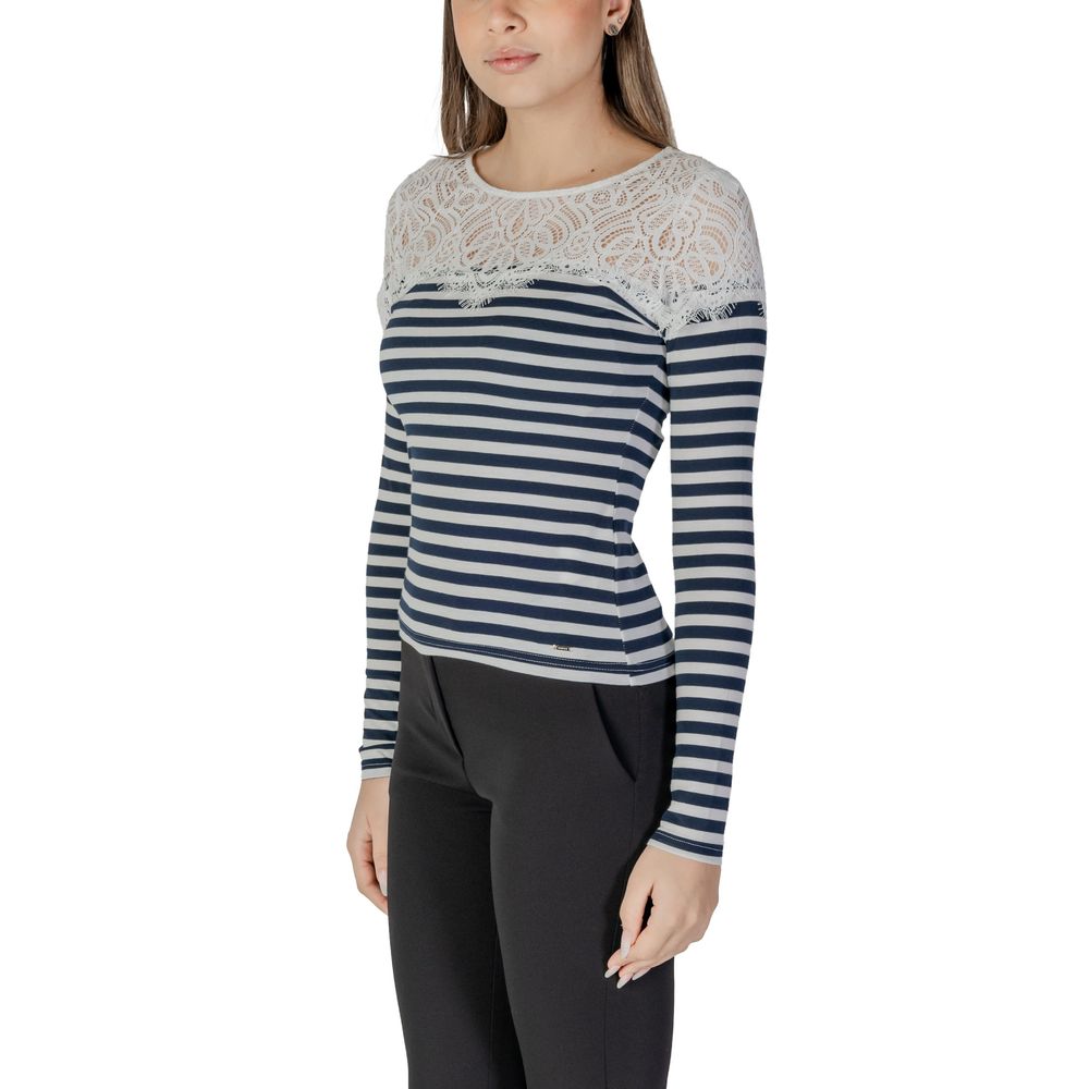 Morgan De Toi Weißes Langarmshirt aus recyceltem Polyester