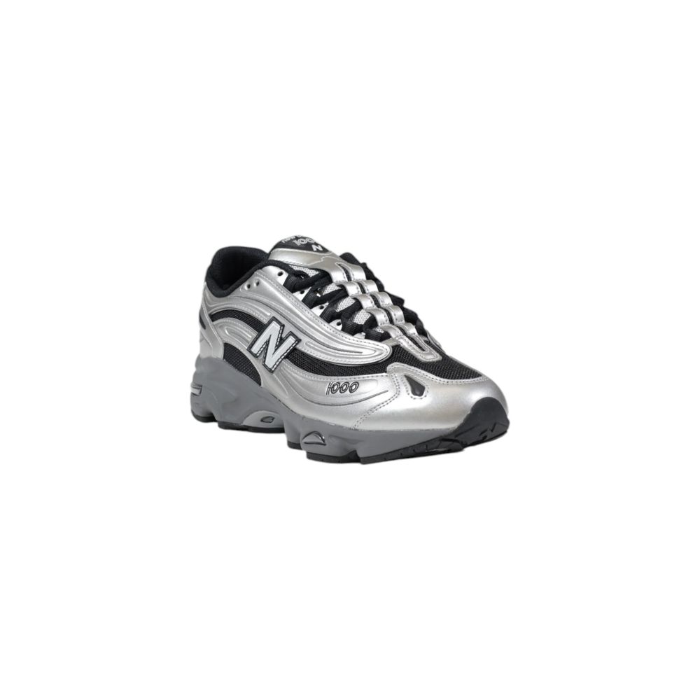 New Balance Silberne Synthetik-Sportschuhe