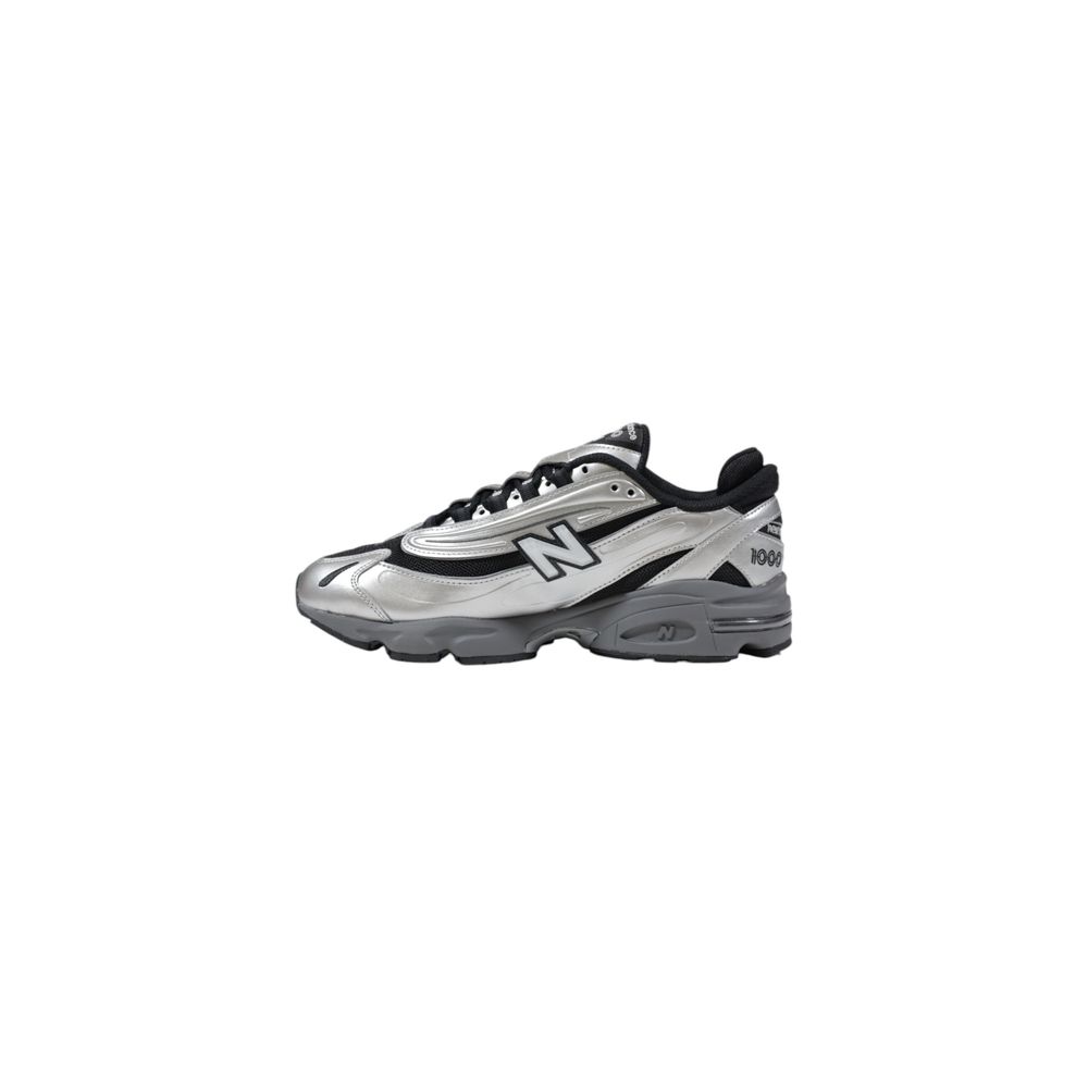 New Balance Silberne Synthetik-Sportschuhe