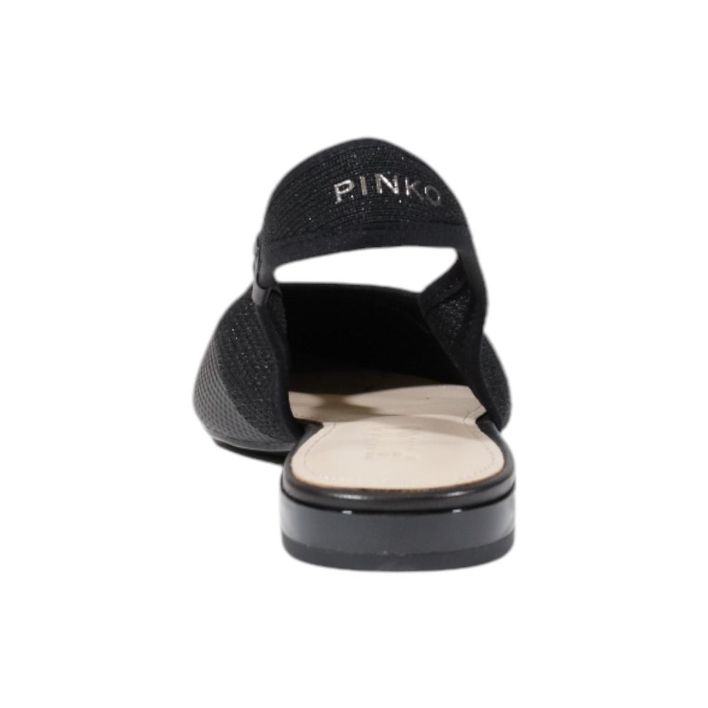 PINKO Schwarze Leder-Sandale