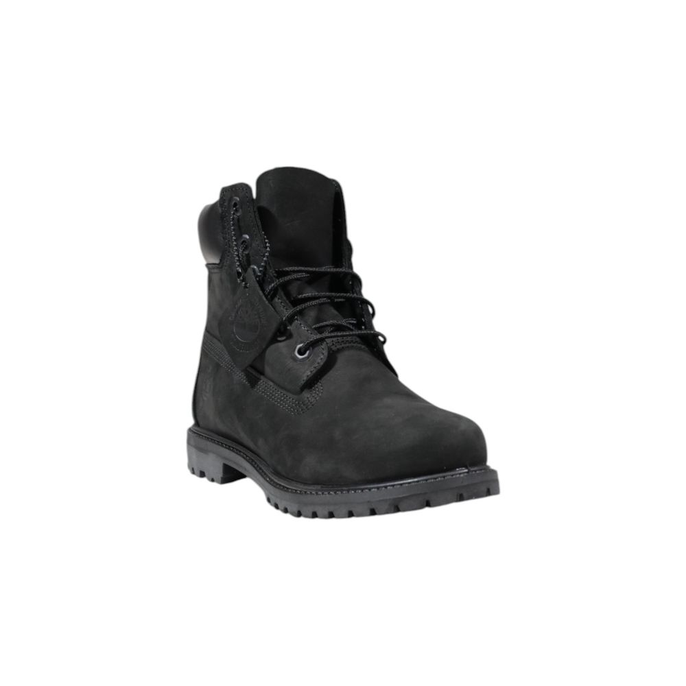 Timberland Wasserdichte Schnürstiefel aus schwarzem Leder