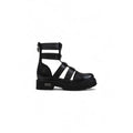 Cult Schwarze Leder-Sandale