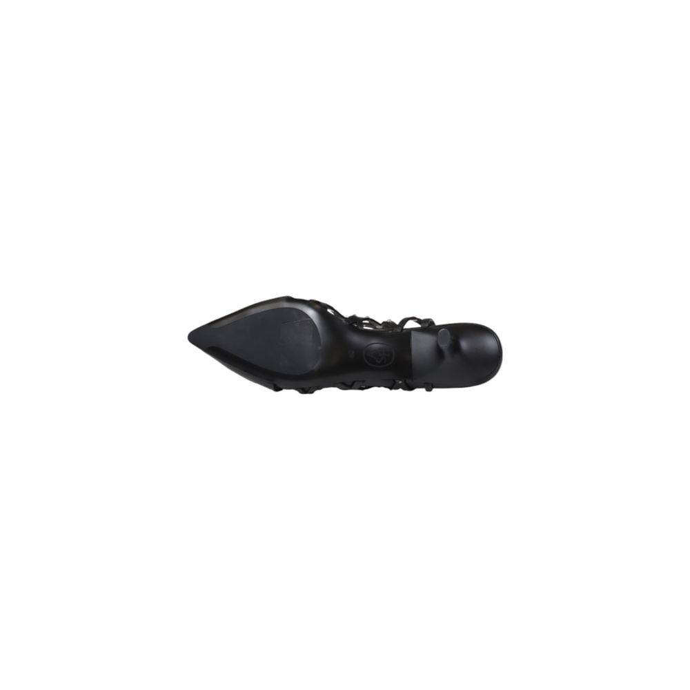 ASH Schwarze Leder-Pumps mit hohem Absatz