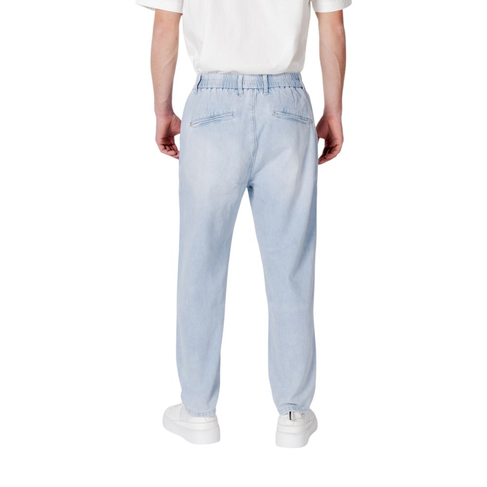Gianni Lupo Blaue Baumwoll-Jeans im Slim Fit