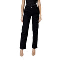ICHI Schwarze Baumwolljeans mit lockerer Passform