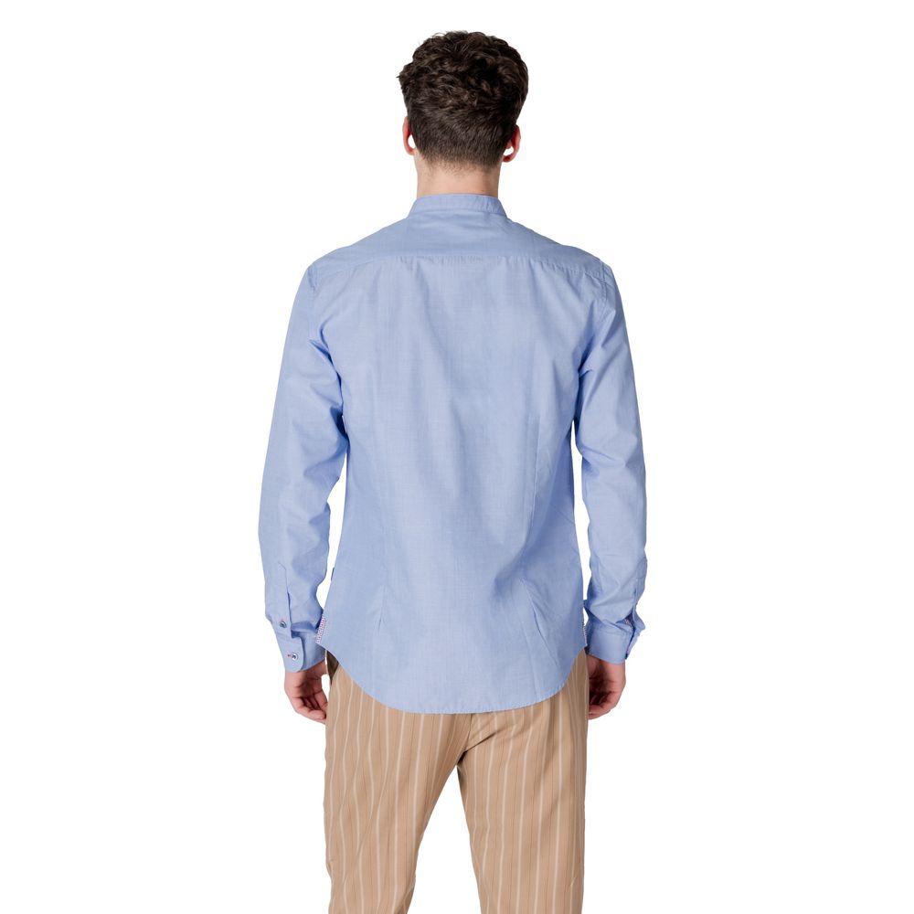 Gianni Lupo Hellblaues Baumwollhemd
