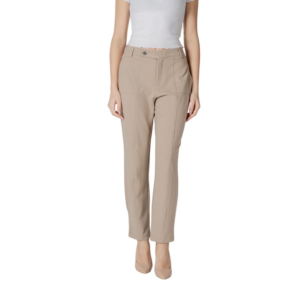 Street One Beige Viscose Trousers