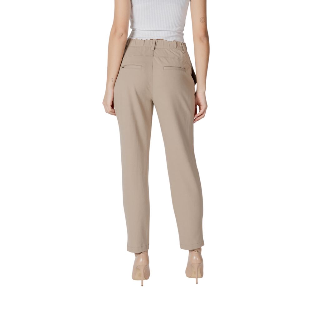 Street One Beige Viscose Trousers