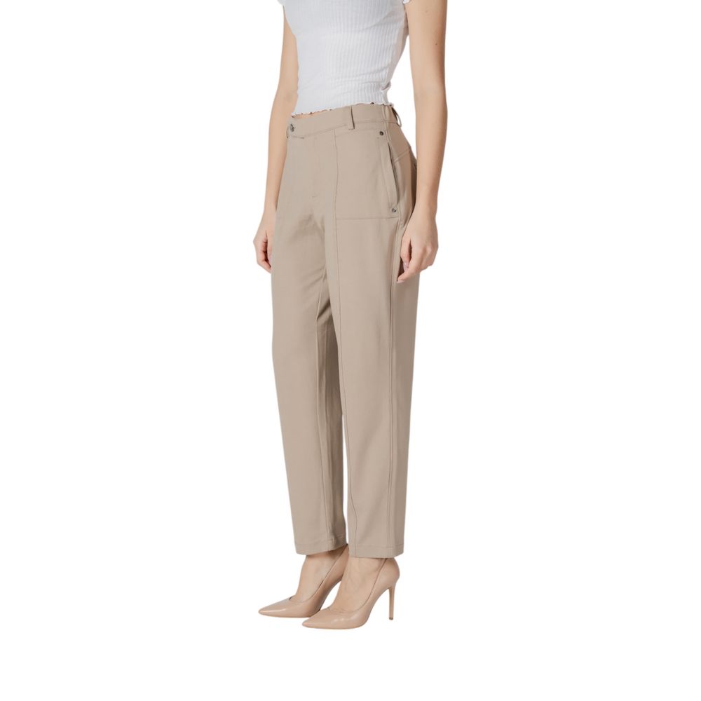 Street One Beige Viscose Trousers