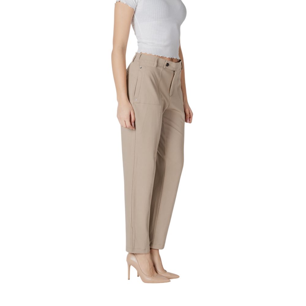 Street One Beige Viscose Trousers