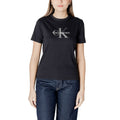 Calvin Klein Jeans Schwarzes Baumwoll-T-Shirt