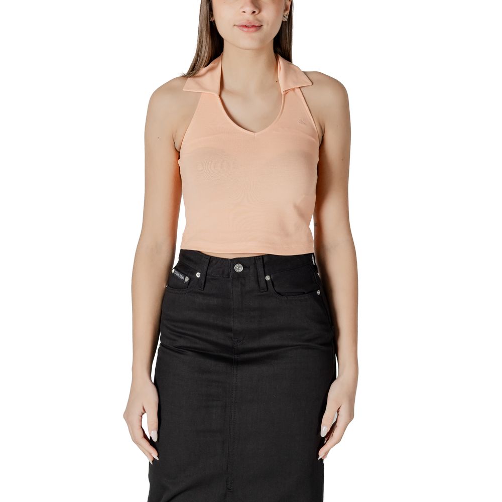 Calvin Klein Jeans Orangefarbenes Baumwolltop