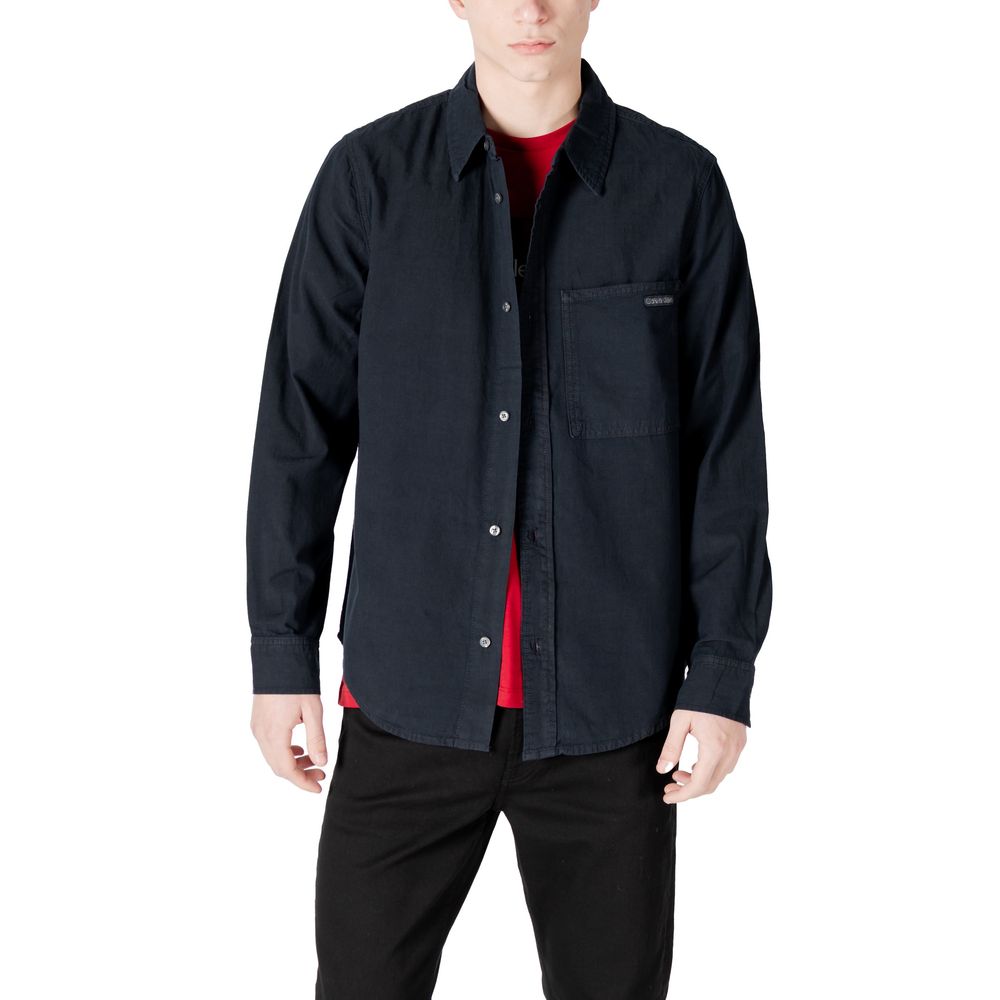 Calvin Klein Jeans Schwarzes Baumwollhemd