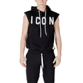 Icon Schwarzer Baumwoll-Kapuzenpullover