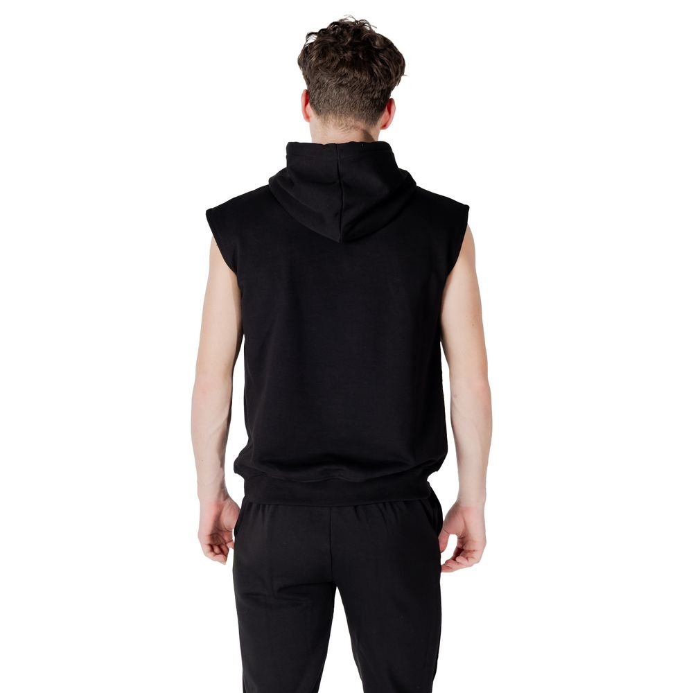 Icon Schwarzer Baumwoll-Kapuzenpullover