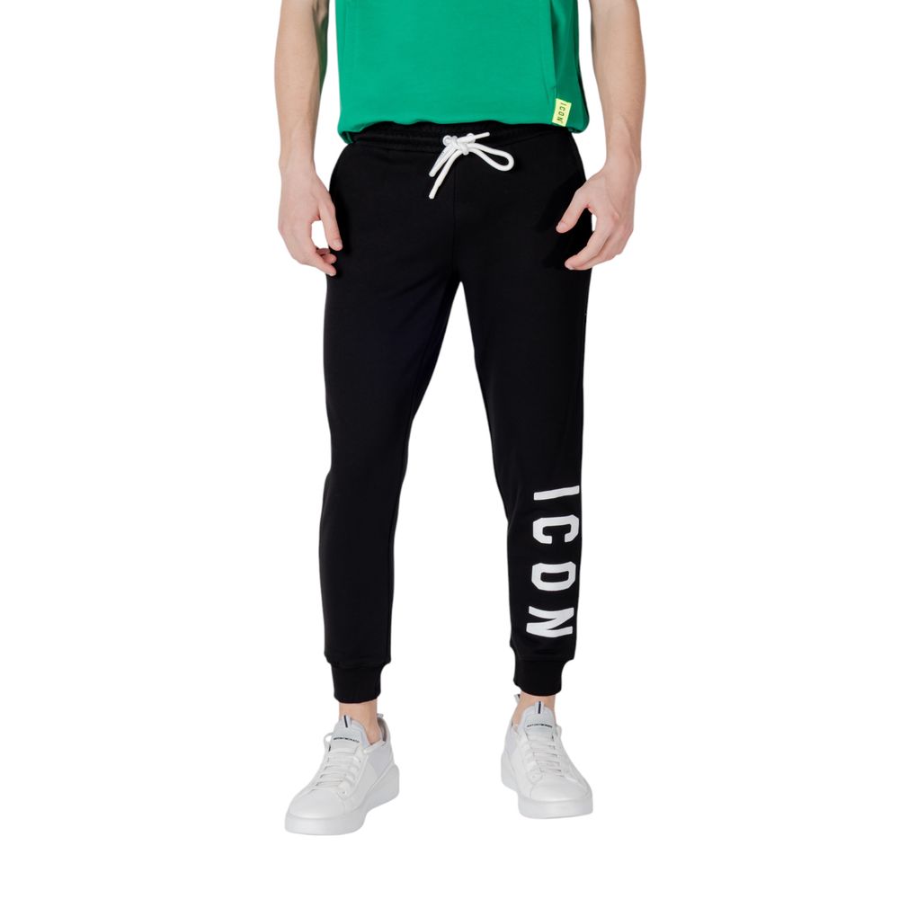 Icon Schwarze Baumwoll-Jogginghose (Trainingshose)