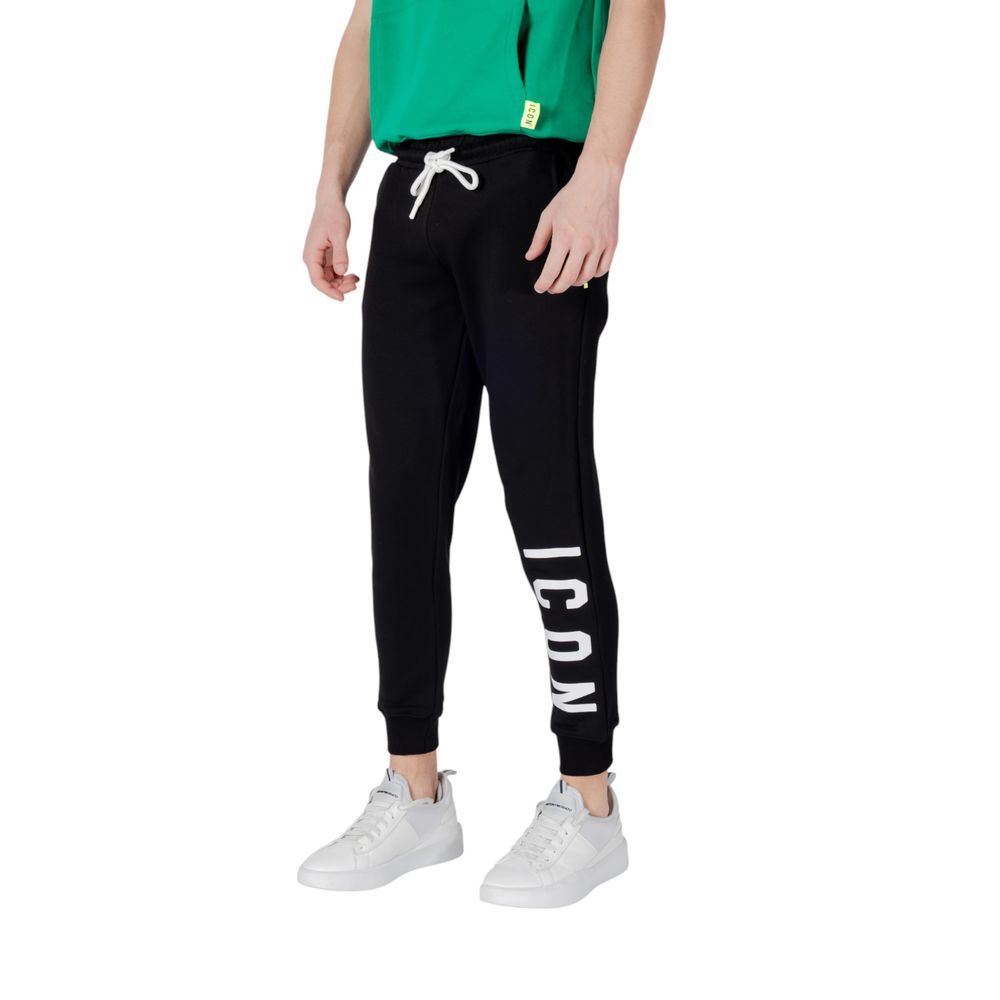 Icon Schwarze Baumwoll-Jogginghose (Trainingshose)