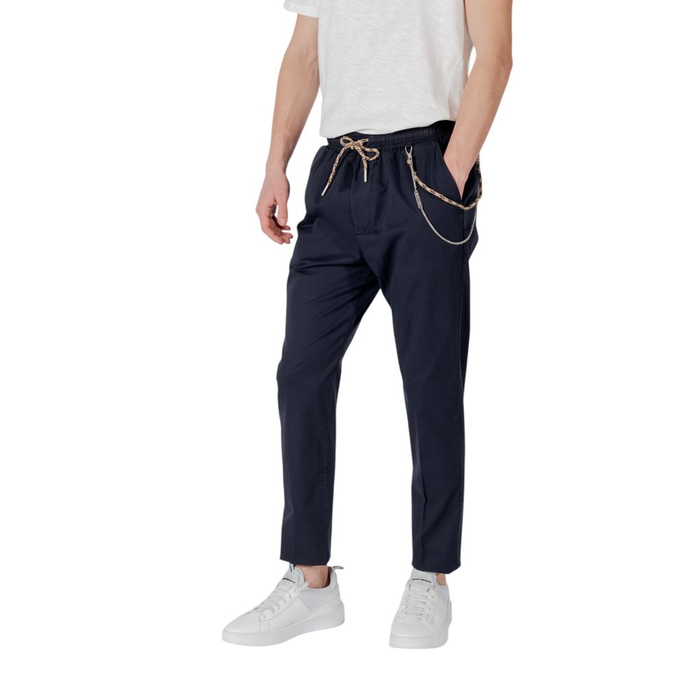 Gianni Lupo Blaue Baumwollhose