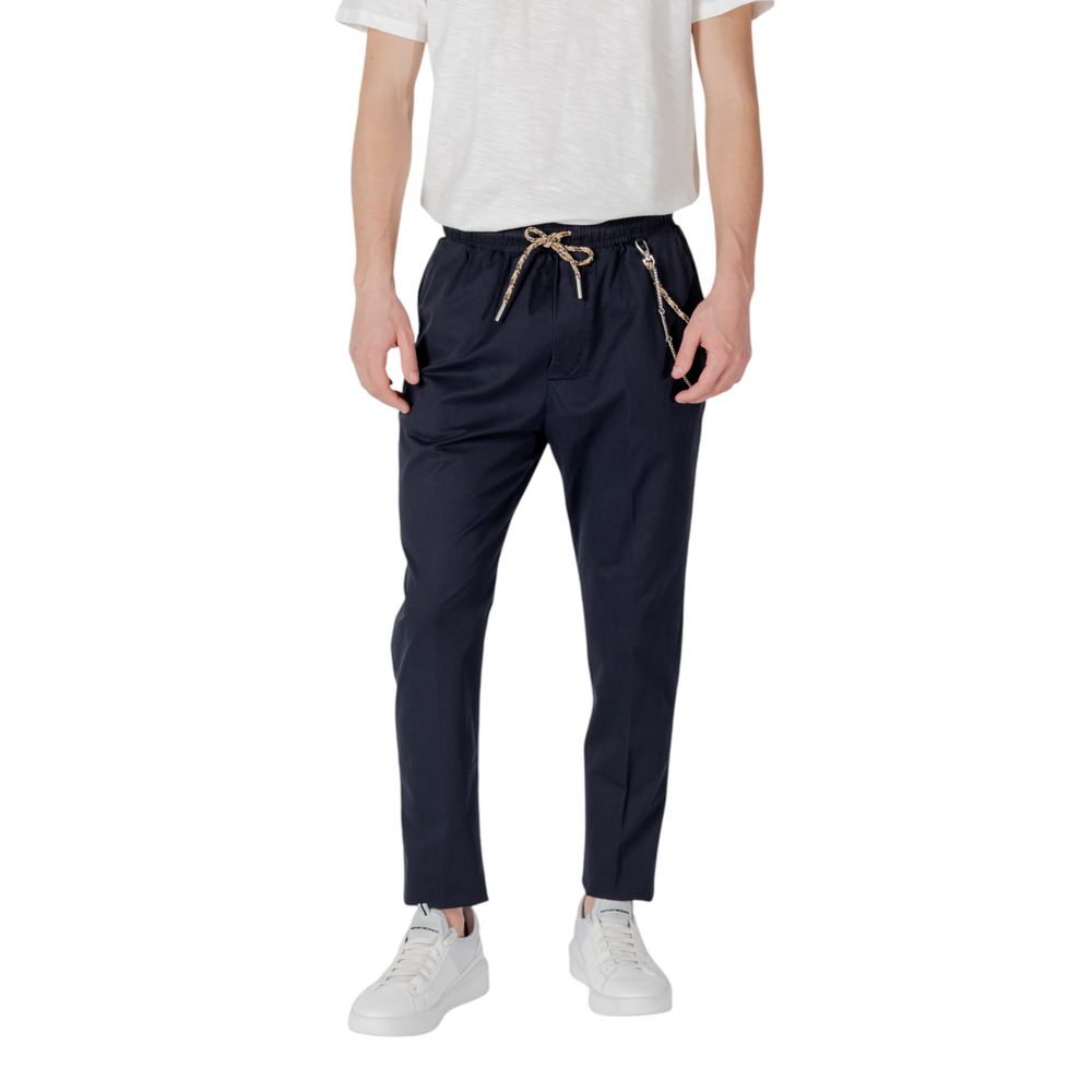 Gianni Lupo Blaue Baumwollhose