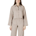 Only Beigefarbene Viskose-Bluse