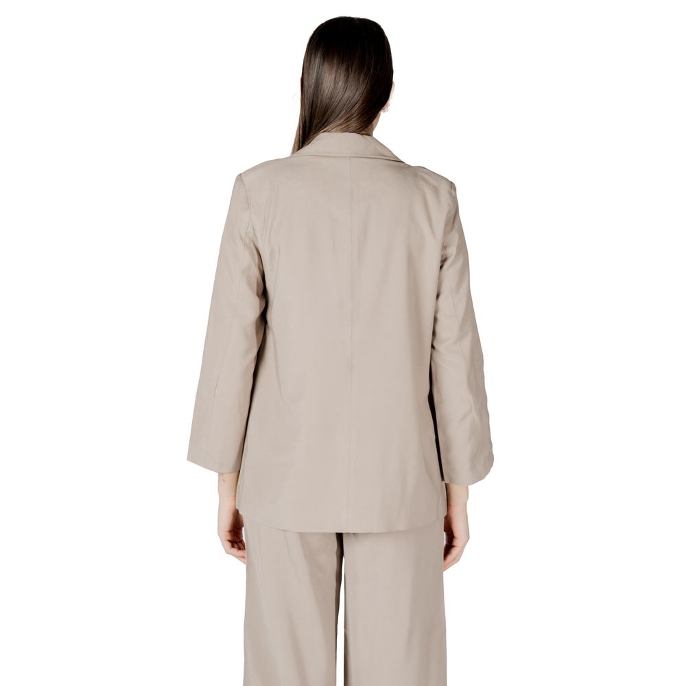 Only Beige Viskose-Blazer